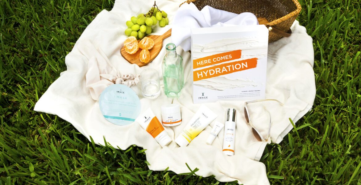 hydrating moisturizer and skincare products
