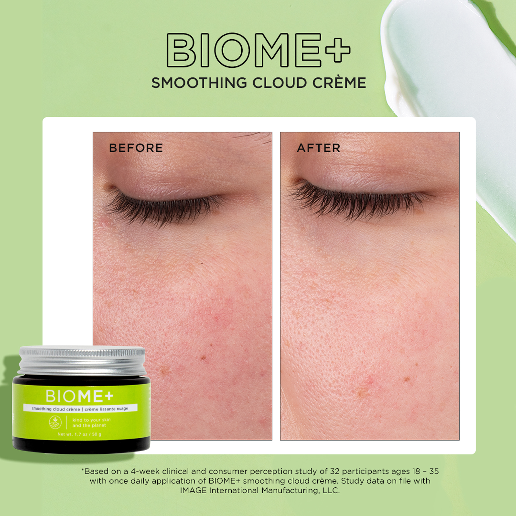BIOME+ smoothing cloud crème (travel-size)
